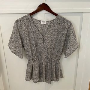 Sienna Sky button detail blouse. Size S